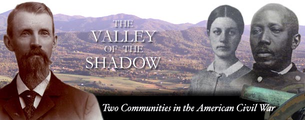 Splash screen from the Valley of the Shadow project